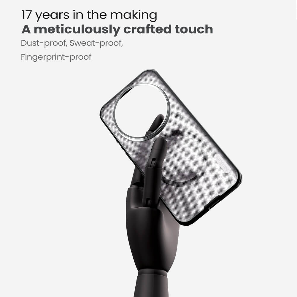 Чехол-крышка NILLKIN для Xiaomi 17 Ultra (серия Frosted shield Pro Magnetic case Clear)